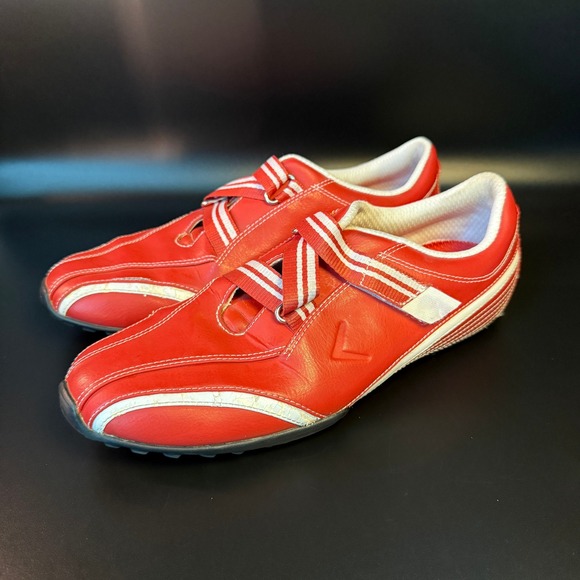 Callaway W466-23‎ Women's Cruiser Golf Sneaker Shoes Red Size 8 - Picture 3 of 6